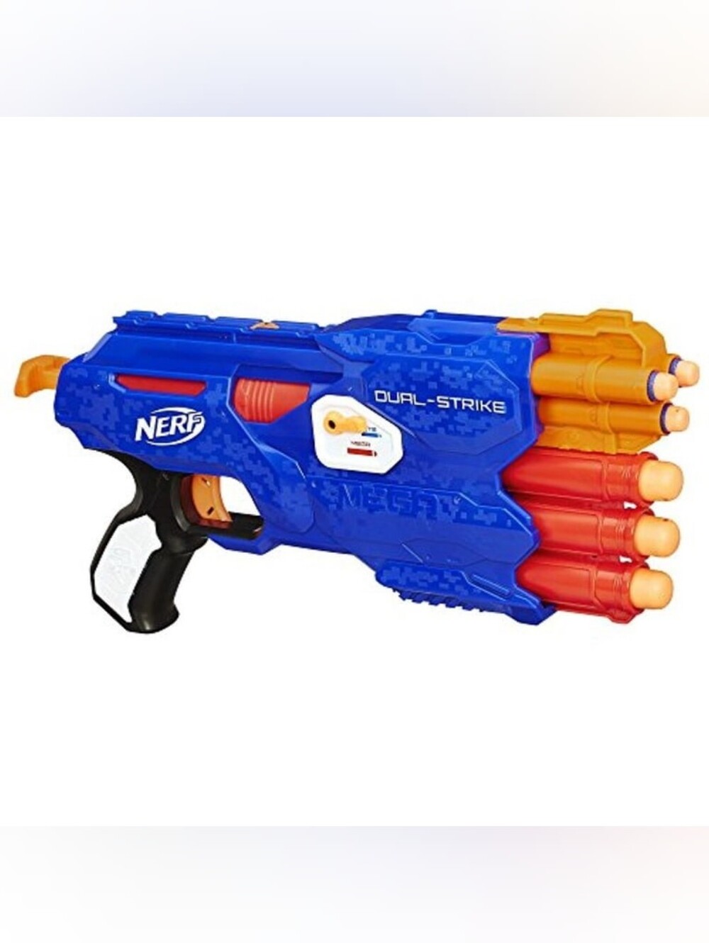 Nerf N-Strike Elite Dual-Strike Blue and Orange Blaster